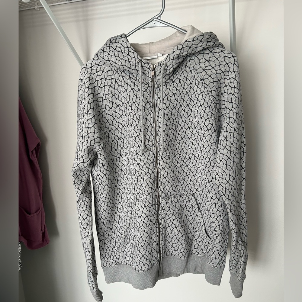 Gray Patterned Men's Sweater